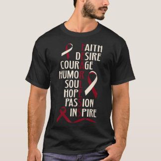 Oral Head Neck Cancer Awareness Fearless T-Shirt