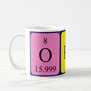Oran periodic table name mug