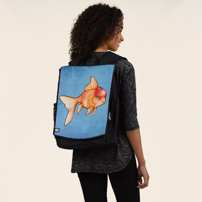 Oranda Goldfish  Backpack (Worn)