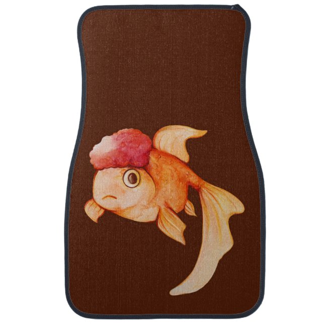 Oranda Goldfish Car Floor Mat (Front)