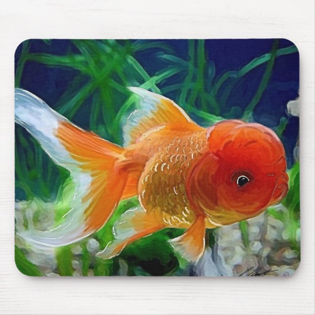 Oranda Goldfish Mouse Pad (Front)