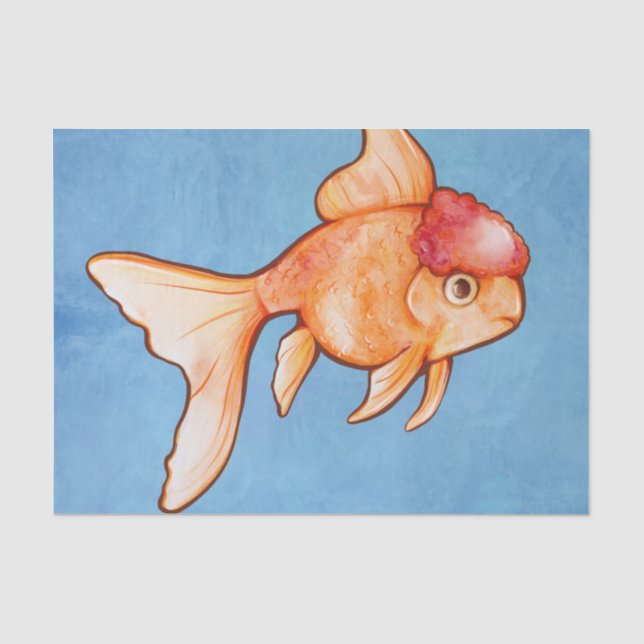 Oranda Goldfish Tissue Paper (Front)