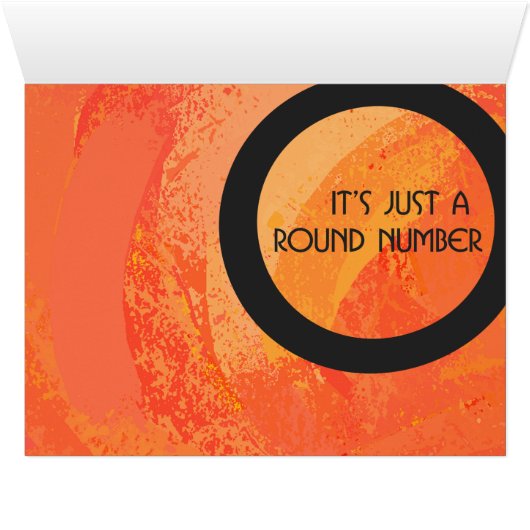 Orange 30 Decade Birthdday Cards (Inside Horizontal (Bottom))
