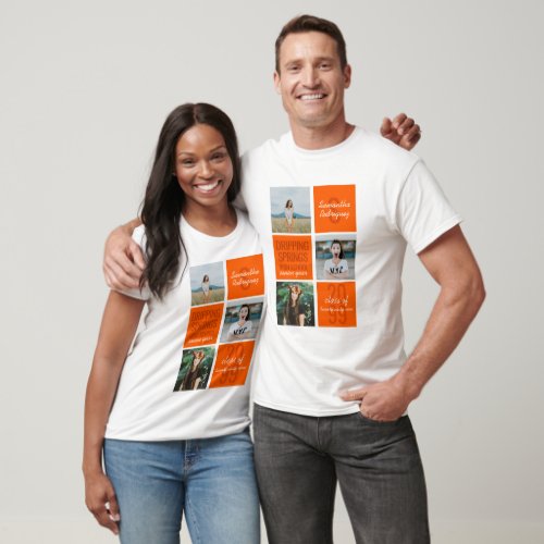 Orange 3_Photo Fun Boxes Class Year T_Shirt