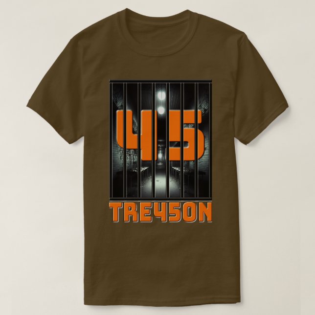 Orange 45 TRE45ON T-Shirt (Design Front)