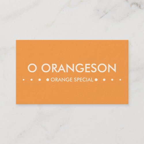 ORANGE 4dots Business Card