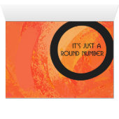 Orange 60 Decade Birthday (Inside Horizontal (Bottom))