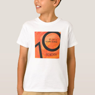 Orange 70 Decade Birthday T-Shirt