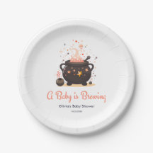 Orange A Baby is Brewing Halloween Baby Shower 