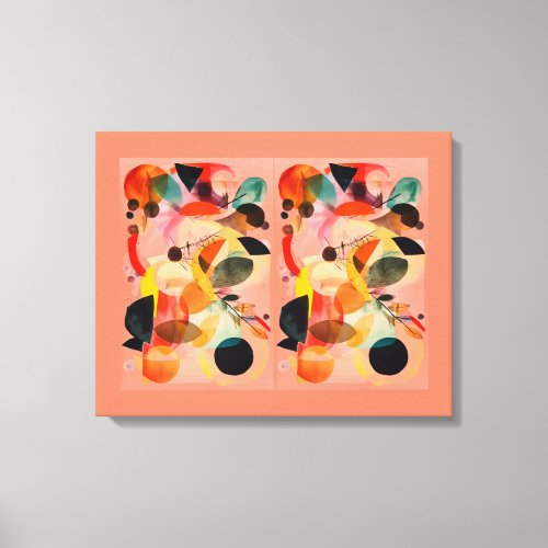 Orange Abstract  Canvas Print