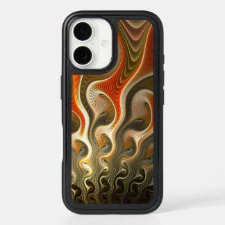 Orange Abstract Flames Set Phasers iPhone 16 Case
