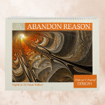 Orange Abstract Fractals 2026 Calendar<br><div class="desc">Wall calendar featuring twelve unique abstract fractal designs by Susan Wallace with orange as the predominant color. High quality images; suitable for framing.</div>