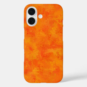 Orange Abstract Pattern iPhone 16 Case