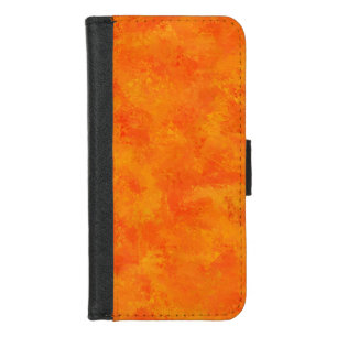 Orange Abstract Pattern  iPhone 8/7 Wallet Case