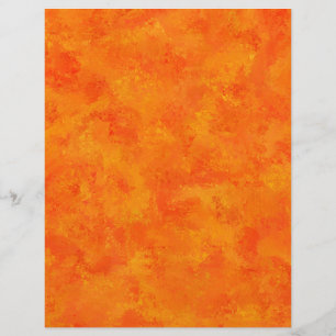 Orange Abstract Pattern  Letterhead