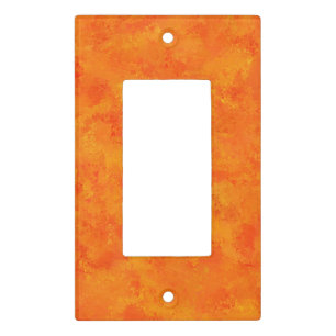 Orange Abstract Pattern  Light Switch Cover