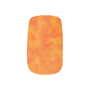 Orange Abstract Pattern Minx Nail Art