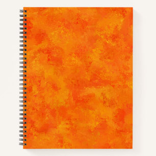 Orange Abstract Pattern  Notebook