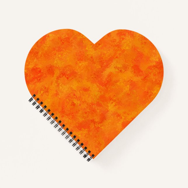 Orange Abstract Pattern  Notebook (Front)