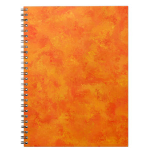 Orange Abstract Pattern  Notebook