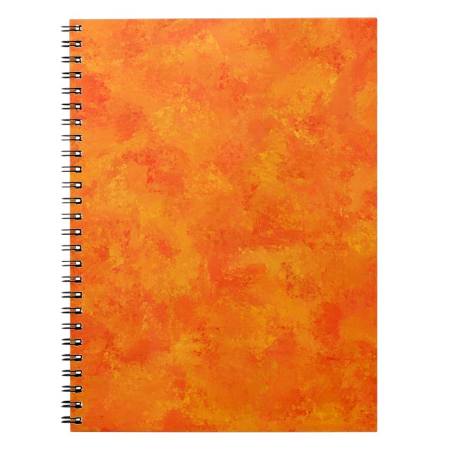 Orange Abstract Pattern  Notebook (Front)