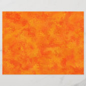 Orange Abstract Pattern Paper Sheets (Back)