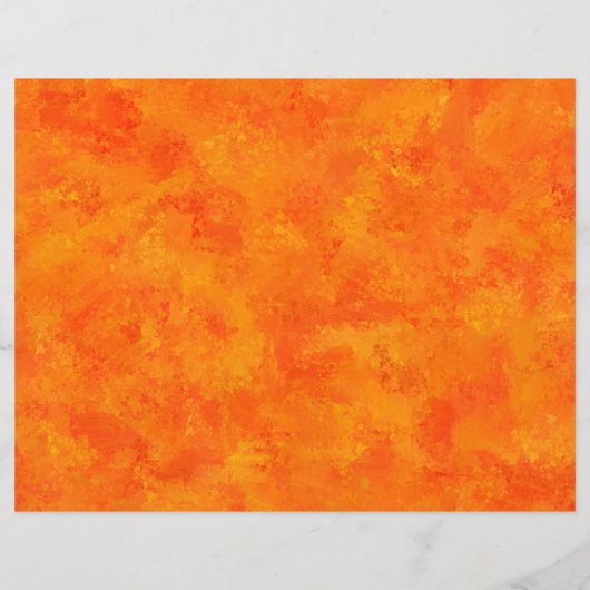 Orange Abstract Pattern Paper Sheets (Back)