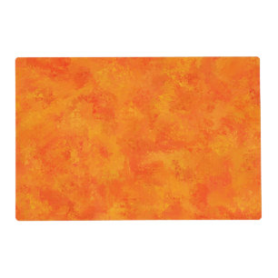Orange Abstract Pattern Placemat