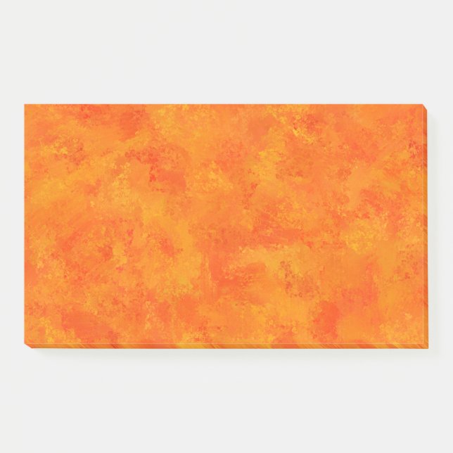Orange Abstract Pattern  Post-it Notes (Front)