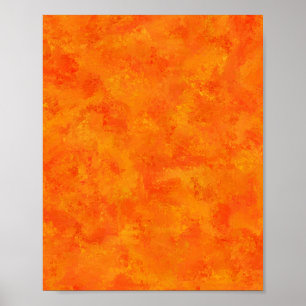 Orange Abstract Pattern Poster