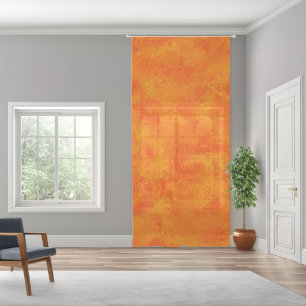Orange Abstract Pattern Sheer Curtains
