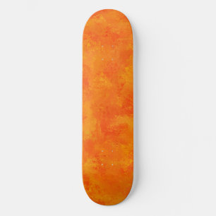 Orange Abstract Pattern  Skateboard