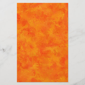 Orange Abstract Pattern Stationery