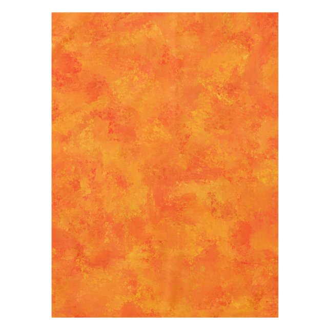 Orange Abstract Pattern Tablecloth (Front)