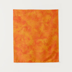 Orange Abstract Pattern Tapestry