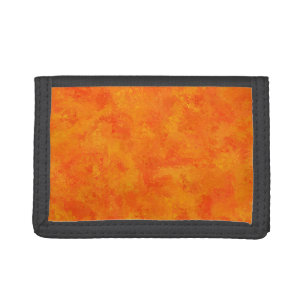 Orange Abstract Pattern Tri-fold Wallet