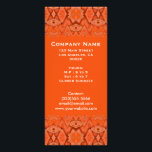 orange abstract rack card<br><div class="desc">orange abstract pattern design colorful rack card. Add your own information to the abstract from design. The back is left blank so you can add more detailed information.</div>
