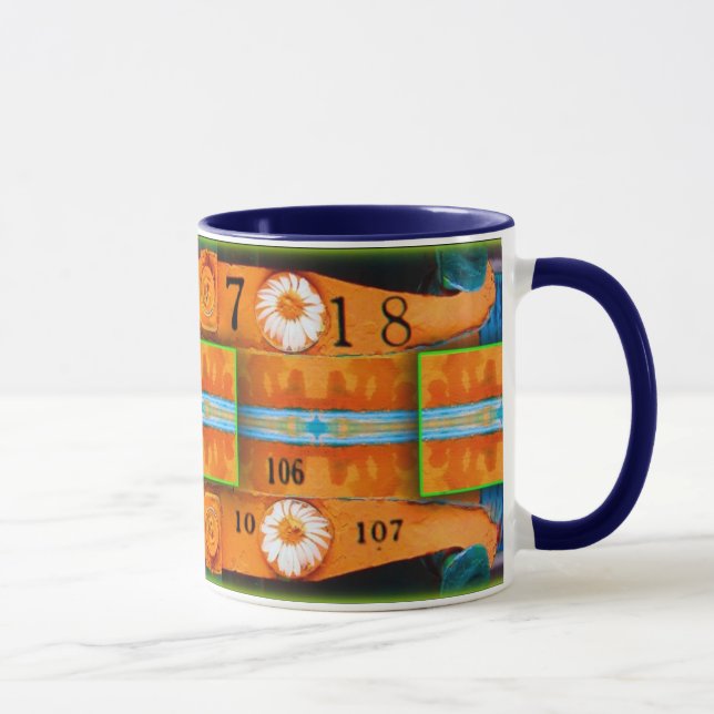 Orange Abstraction  Mug (Right)
