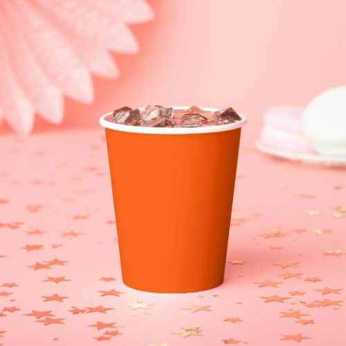 Orange Accent Color Ready to Customize Paper Cups