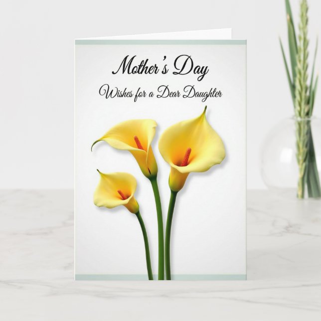 Orange Accent Mothers Day Card (Front)