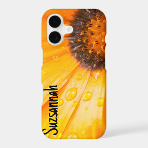 Orange African Daisy Close-Up Floral Photo iPhone 17 Case
