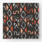 Orange African Mudcloth Tribal Print