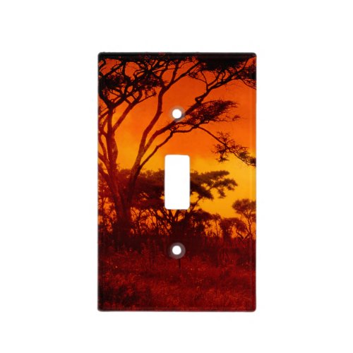 Orange African Sunset Light Switch Cover