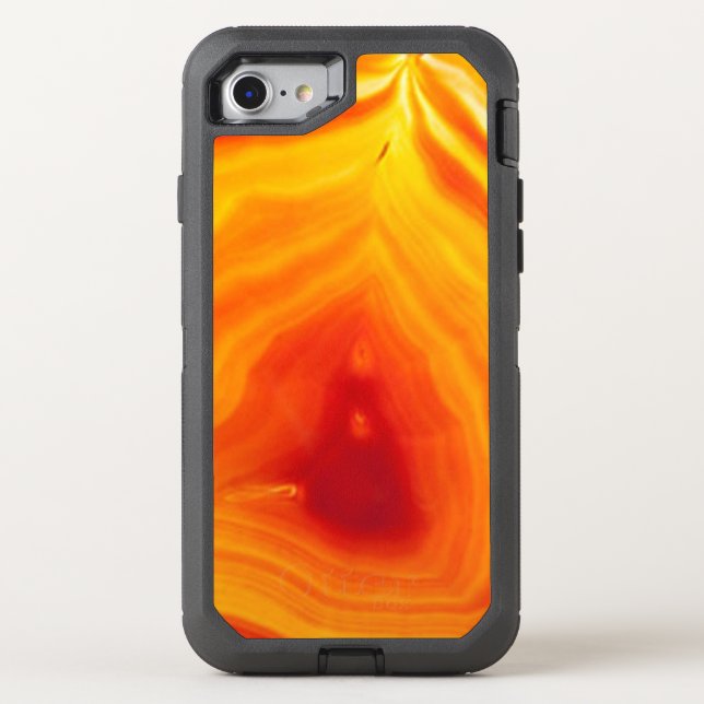 Orange Agate Otterbox Phone Otterbox iPhone Case (Back)