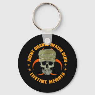 Orange Agent Health Club Lifetime Member Vietnam V Keychain