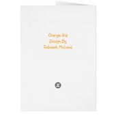 Orange Aid/ PopArt Flower Cards (Back)