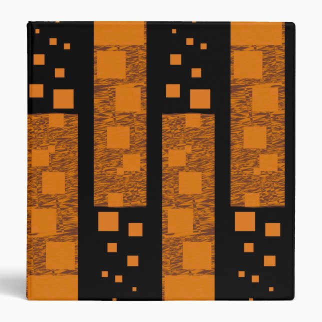 Orange alert float abstract Halloween black box Binder (Front)