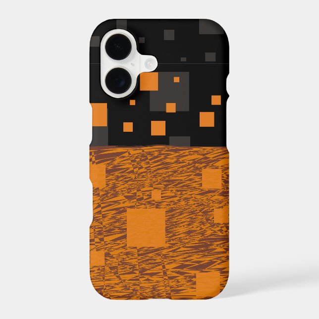 Orange alert float abstract Halloween black box Ca Iphone Case (Back)
