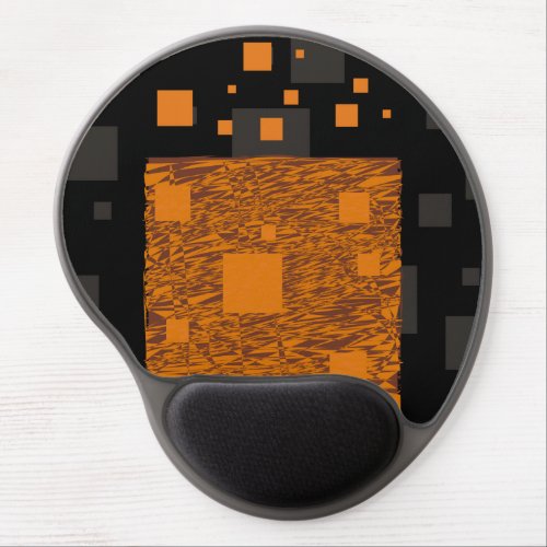 Orange alert float abstract Halloween black box Gel Mouse Pad