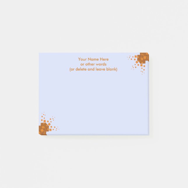 Orange alert float abstract Halloween black box Post-it Notes (Front)